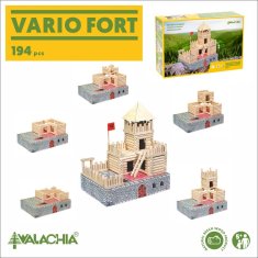 WALACHIA Drevená stavebnica Vario Fort 194 dielov