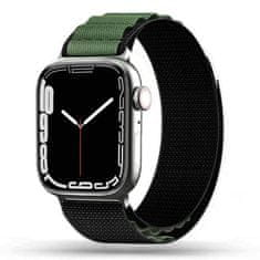 Tech-protect Remienok Nylon Pro Apple Watch 4 / 5 / 6 / 7 / 8 / 9 / Se / Ultra 1 / 2 (42 / 44 / 45 / 49 Mm) Black / Military Green