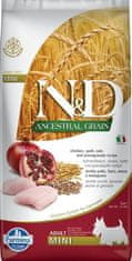 N&D ANCESTRAL GRAIN Dog LG Chicken, Spelt, Oats & Pomegranate Adult Mini 7 kg