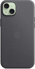 Apple kryt z tkaniny FineWoven s MagSafe na iPhone 15 Plus, čierna