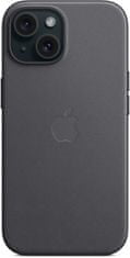 Apple kryt z tkaniny FineWoven s MagSafe na iPhone 15, čierna
