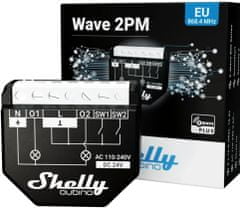 Shelly Wave 2PM, spínací modul, Z-Wave