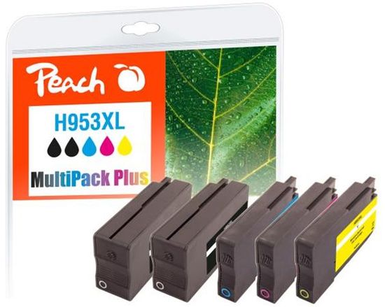 Peach kompatibilný cartridge HP No. 953XL, Multi-Pack Plus, 2x bk, 1x c,m,y; 2x43/3x20ml