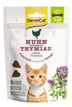 GimCat Soft Snacks kura s tymianom 60g