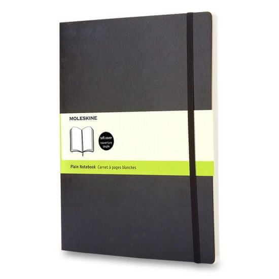 Moleskine Zápisník - mäkké dosky XL, čistý, čierny