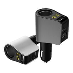 Bomba Nabíjačka do auta- LED, 3x USB