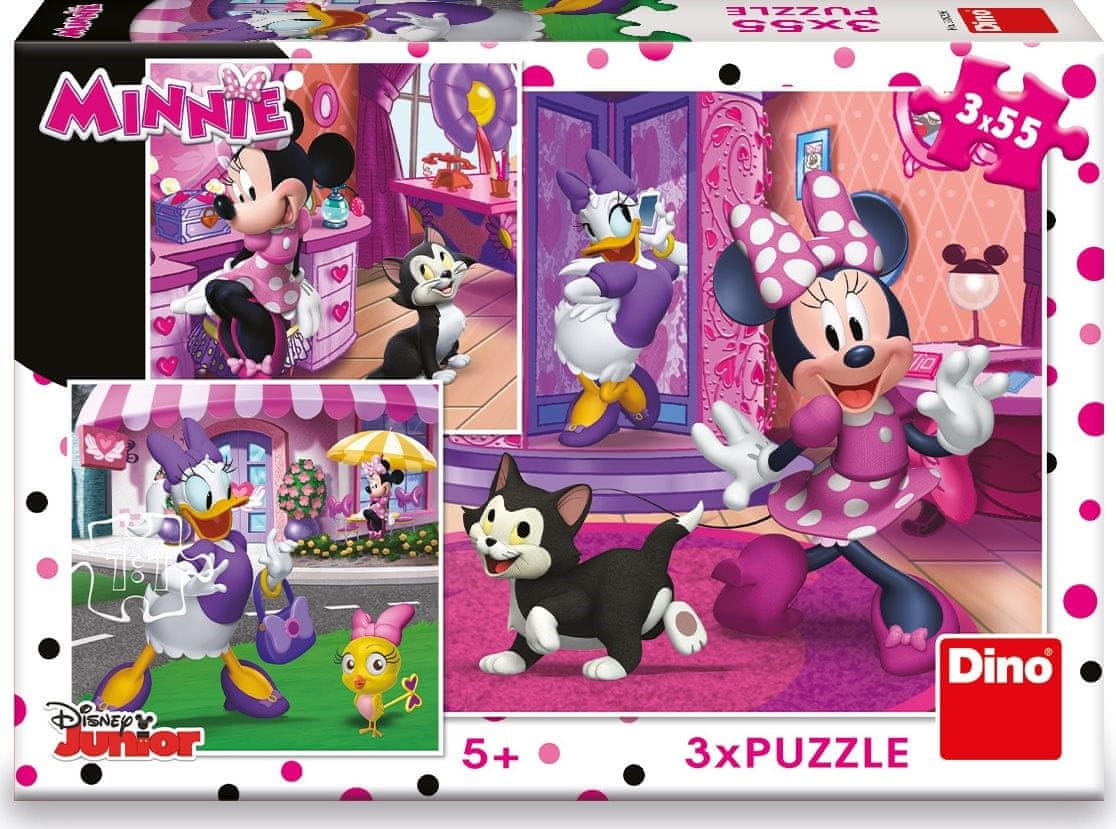 3 Puzzles - Minnie - 55 Teile - DINO Puzzle acheter en ligne