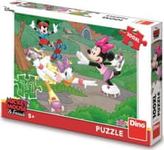 DINO Puzzle Minnie športuje XL 100 dielikov