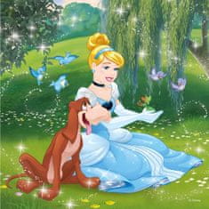 DINO Puzzle Disney princeznej 3x55 dielikov