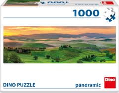 DINO Panoramatické puzzle Val d’Orcia, Toskánsko, Taliansko 1000 dielikov