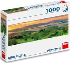 DINO Panoramatické puzzle Val d’Orcia, Toskánsko, Taliansko 1000 dielikov