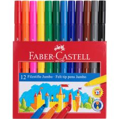 Faber-Castell Popisovače Fibre Jumbo 12 farebné