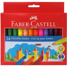 Faber-Castell Popisovače Fibre Jumbo 24 farebné