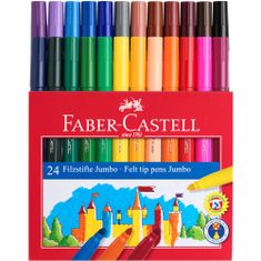 Faber-Castell Popisovače Fibre Jumbo 24 farebné