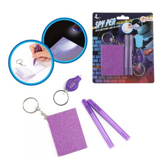 Toi Toys Tajné písanie: blok+UV lampa na kľúčenke s tajným perom