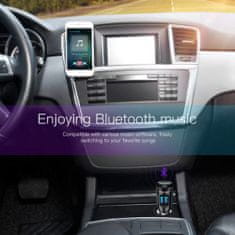 BASEUS Car Charger Bluetooth Fm Transmitter Locomotive čierna (CCALL-RH01)