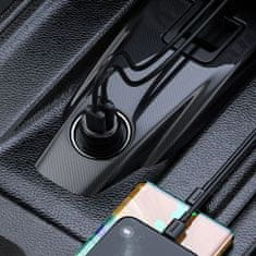 BASEUS Car Charger Bluetooth Fm Transmitter T-typed S-16 with display 2xUSB MicroSD čierna (CCTM-E01)
