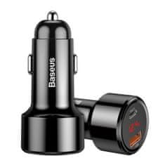 BASEUS Car Charger Magic Series PPS digital display (Type-C PD+Intelligent QC) 45W čierna CCMLC20C-01