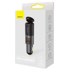 BASEUS Car Charger Share Together C+U / Cigarette lighter socket, PPS, PD3.0, QC4.0+, SCP, 120W Gray(CCBT-C0G)