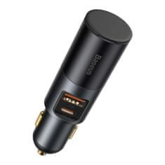 BASEUS Car Charger Share Together C+U / Cigarette lighter socket, PPS, PD3.0, QC4.0+, SCP, 120W Gray(CCBT-C0G)