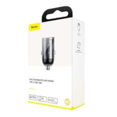 BASEUS Car Charger Tiny Star Mini PPS Type-C Port 30W Gray (VCHX-B0G)