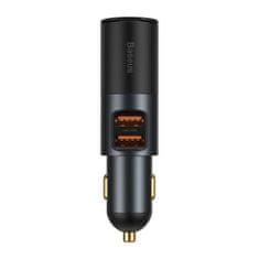 BASEUS Car Charger Share Together U+U / Cigarette lighter socket, PPS, PD3.0, QC4.0+, SCP, 120W Gray(CCBT-D0G)