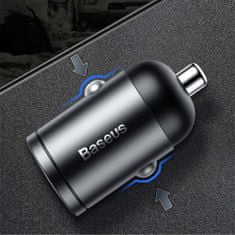 BASEUS Car Charger Tiny Star Mini PPS Type-C Port 30W Gray (VCHX-B0G)