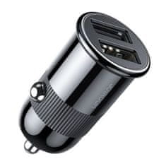 Joyroom Car Charger U+U, 12V/24V, 15W, čierna (C-A06)