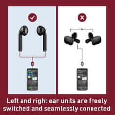 BASEUS Bezdrôtové slúchadlá Encok W04 (NGW04-01) - TWS s Bluetooth 5.0 - čierne