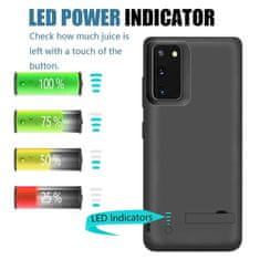 Techsuit Power Pro Battery Case - Samsung Galaxy Note 20 Ultra / Note 20 Ultra 5G - 6000 mAh - čierna