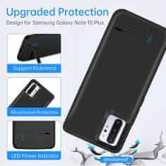 Techsuit Power Pro Battery Case - Samsung Galaxy Note 10 Plus 4G / Note 10 Plus 5g - 6000mAh - čierna