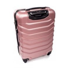 Rogal Ružový odolný cestovný kufor do lietadla "Premium" - veľ. M