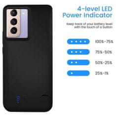 Techsuit Puzdro s batériou Power Pro - Samsung Galaxy S22 - 4800 mAh - čierne