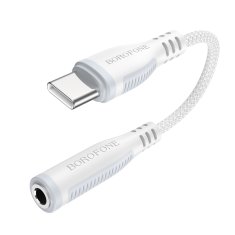 Borofone Adaptér BV17 Audio - USB-C na 3,5 mm jack biely (DAC)