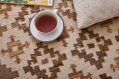 Diamond Carpets Ručne viazaný kusový koberec M. Kelim DE 2262 Brown Mix 80x150