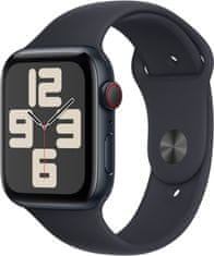 Apple Watch sa 2023, Cellular, 44mm, Midnight, Midnight Sport Band - M/L