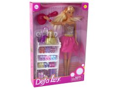 Lean-toys Súprava ružových trblietavých topánok pre bábiku Lucy