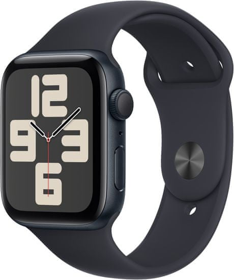 Apple Watch sa 2023, 44mm, Midnight, Midnight Sport Band - M/L