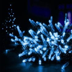 AUR Vonkajší vianočný ľad osvetlenie - studená biela 50m - 500 ľad diód