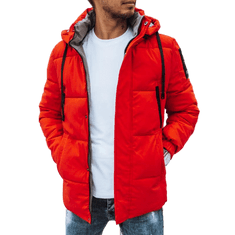 Dstreet Pánska zimná prešívaná bunda červená tx4461 L
