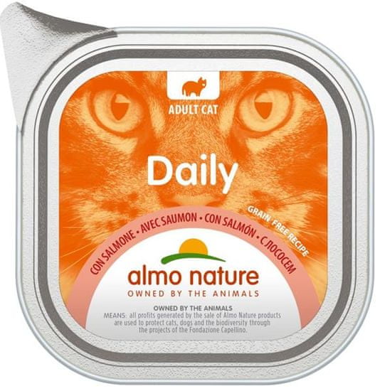 Almo Nature Daily Menu cat van. losos 100g