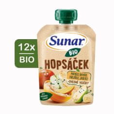 Sunar BIO ovocná kapsička Hopsáček mango, banán, hruška a ovsené vločky 12x100 g