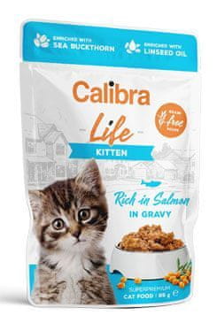 Calibra Cat Life vrecko Kitten Salmon in gravy 85g