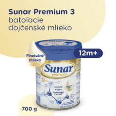 Sunar Premium 3 batoľacie mlieko 700 g