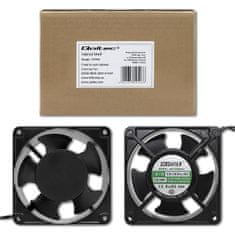 Qoltec Stojanový ventilátor 19'', Rack Fan, 230V, 120x120x38, čierny