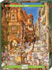 Heye Puzzle Romantic Town: Vo dne 1000 dielikov