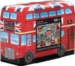 EuroGraphics Puzzle v plechovej krabičke Londýnsky autobus 550 dielikov