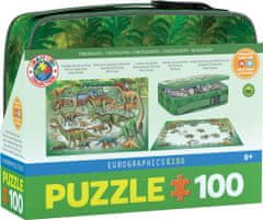 EuroGraphics Puzzle vo desiatovom boxe Dinosaury 100 dielikov