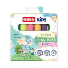 EASY Kids PASTEL Školská plastelína, 6 pastelových farieb