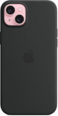 Apple Silikonový kryt s MagSafe pro iPhone 15 Plus, čierna